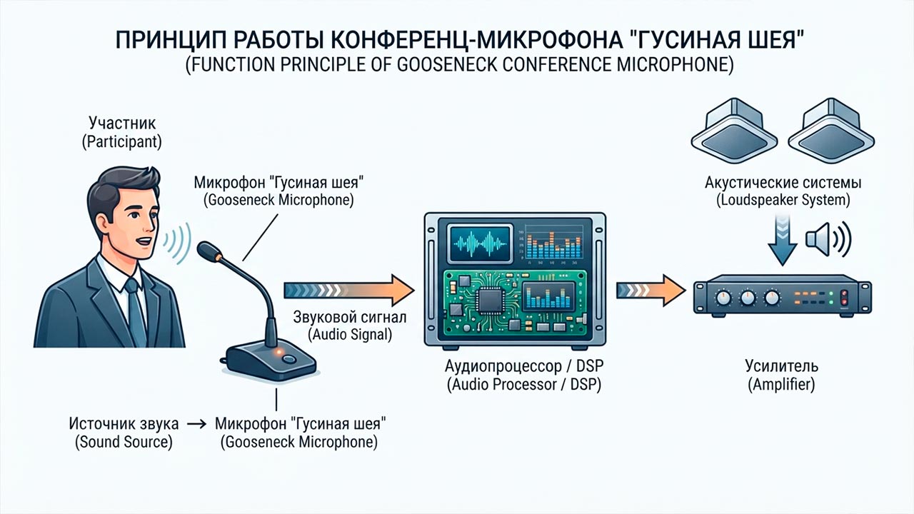 Как-работает-настольный-микрофон-&laquo;гусиная-шея&raquo;