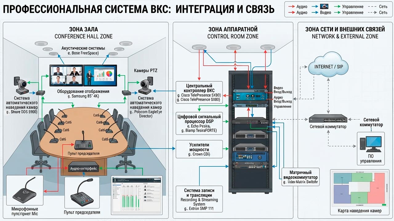 Микрофон-&laquo;гусиная-шея&raquo;-в-конференц-системе