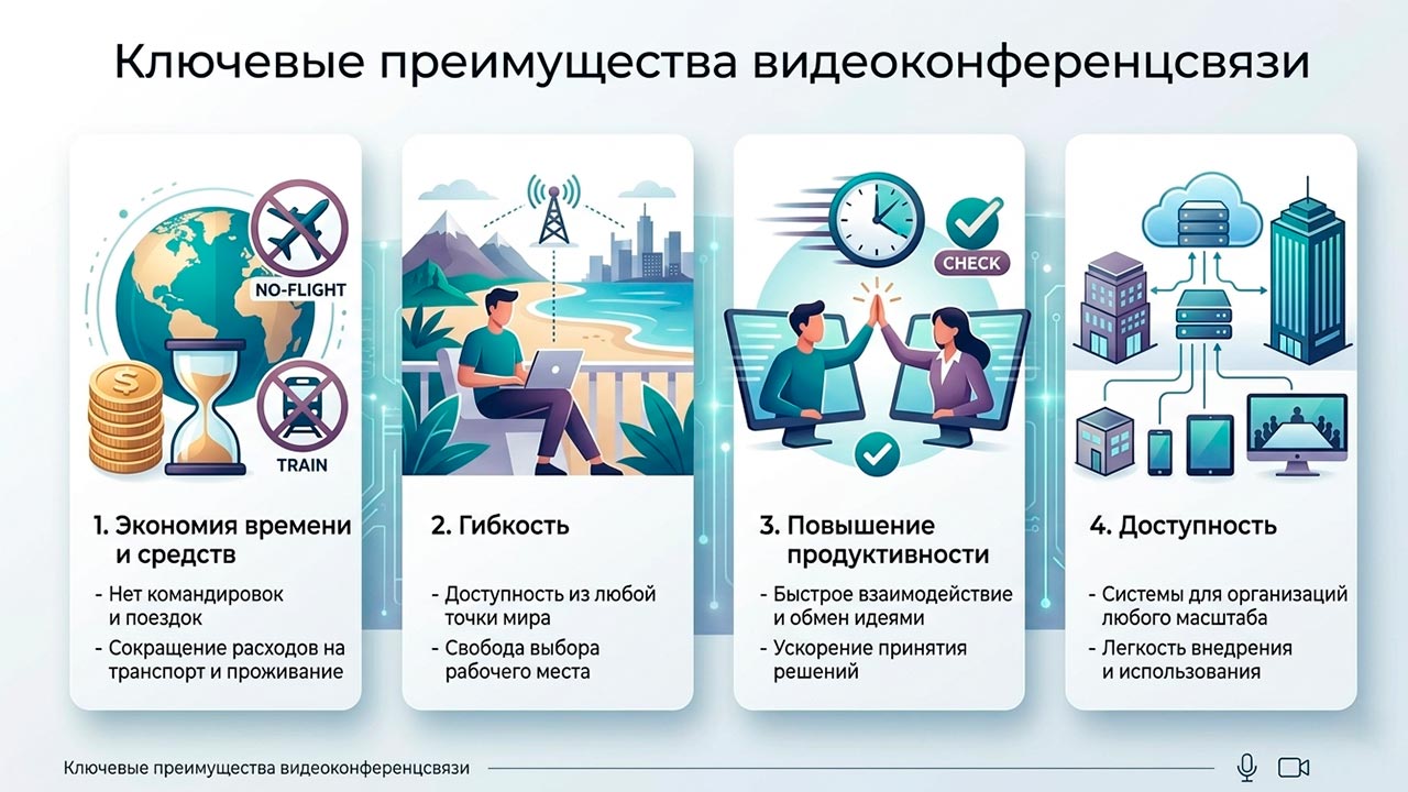 преимущества видеоконференцсвязи