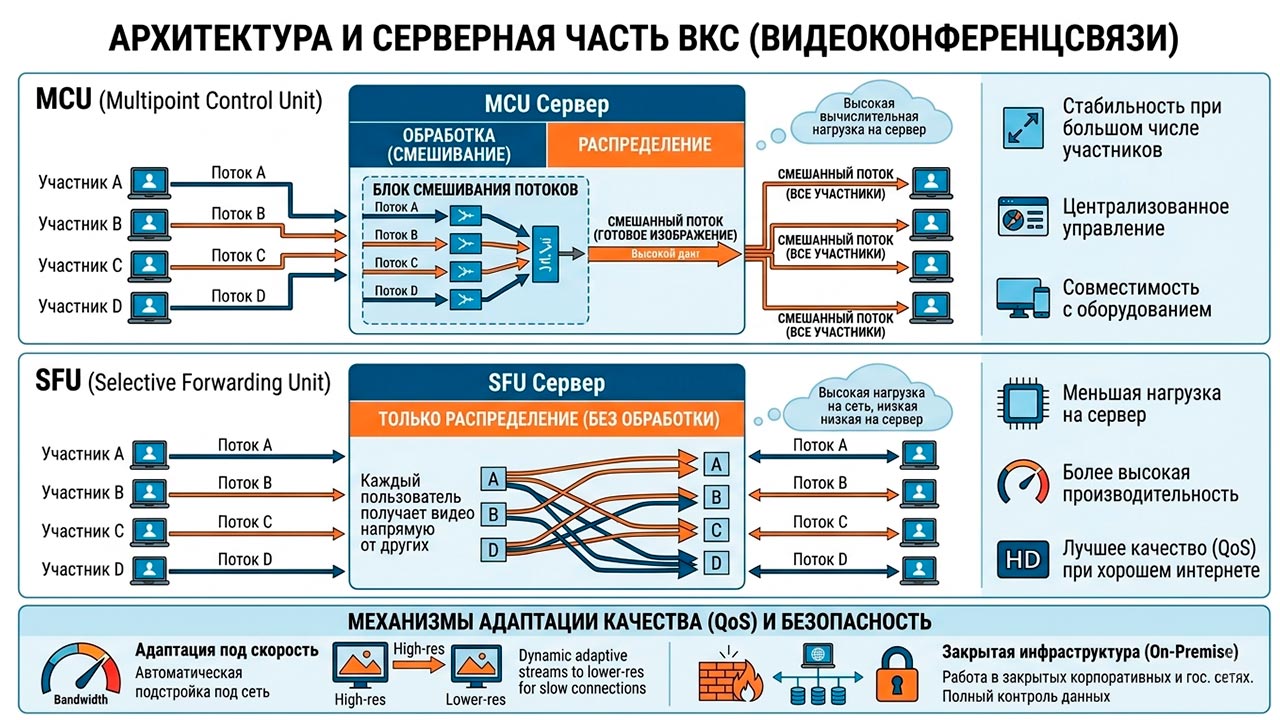 Архитектура и серверная часть ВКС