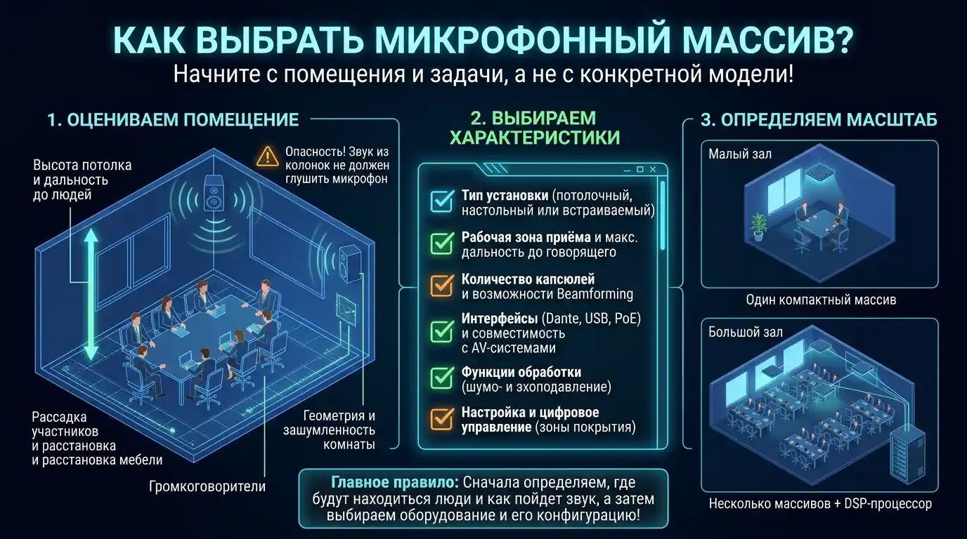 как выбрать микрофонный массив