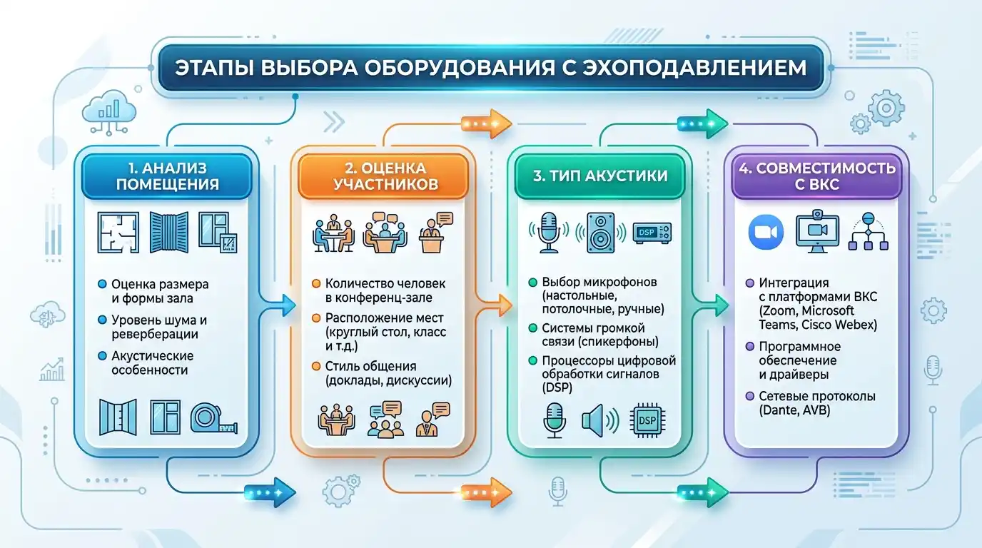 Как выбрать оборудование с эхоподавлением