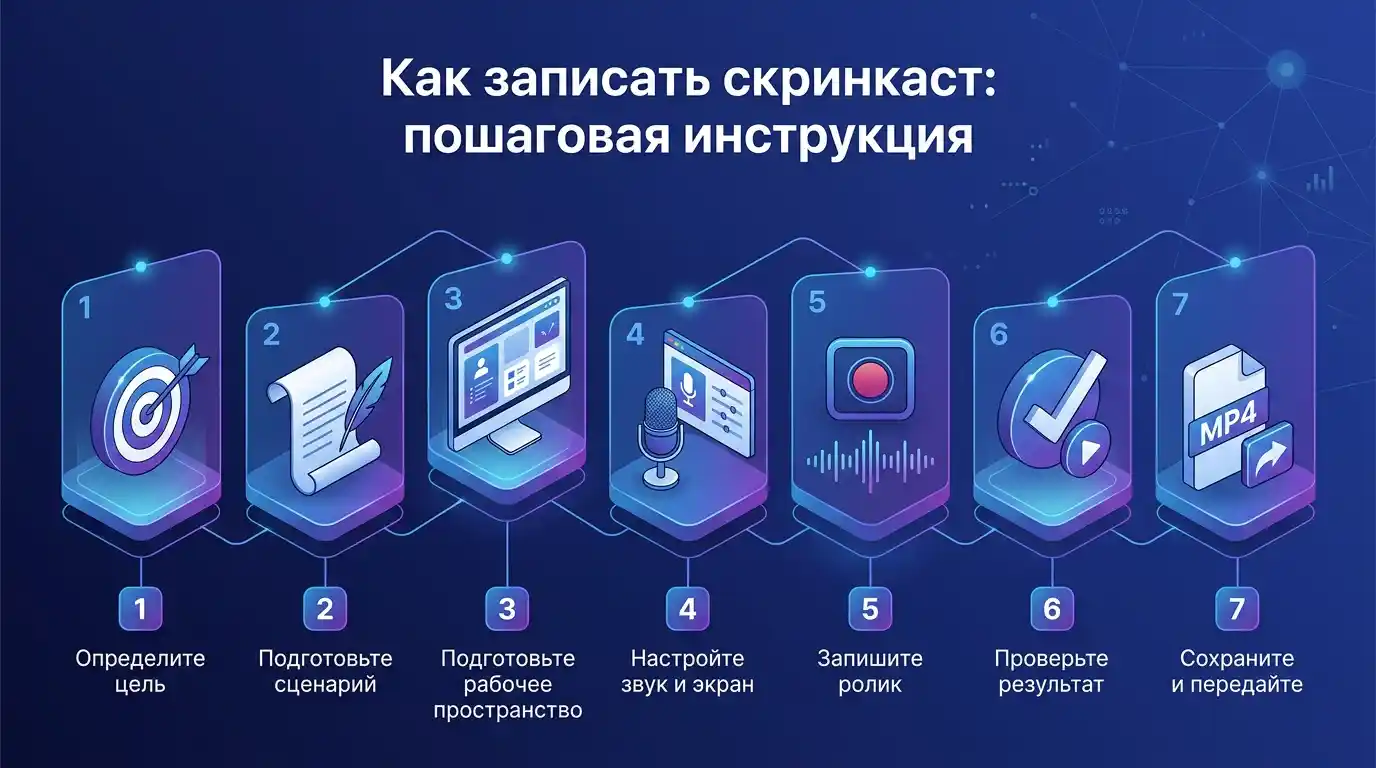 Как записать скринкаст: пошаговая инструкция