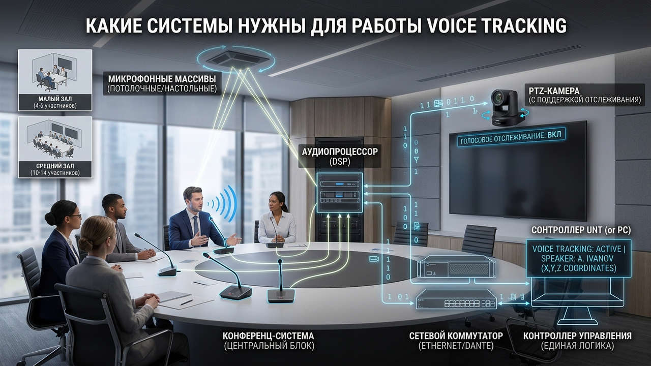 какие системы нужны для работы voice tracking