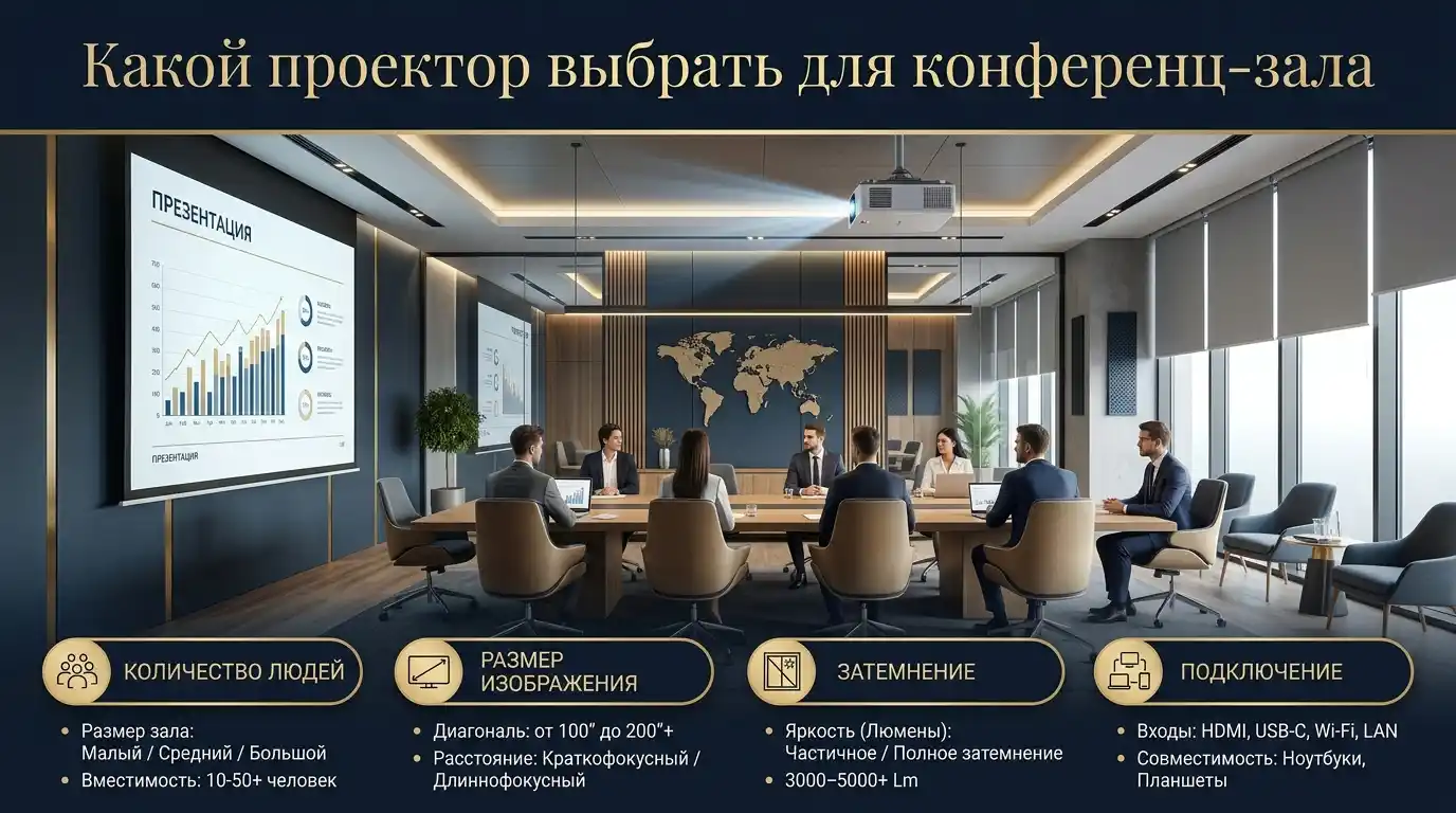 Какой проектор выбрать для конференц-зала