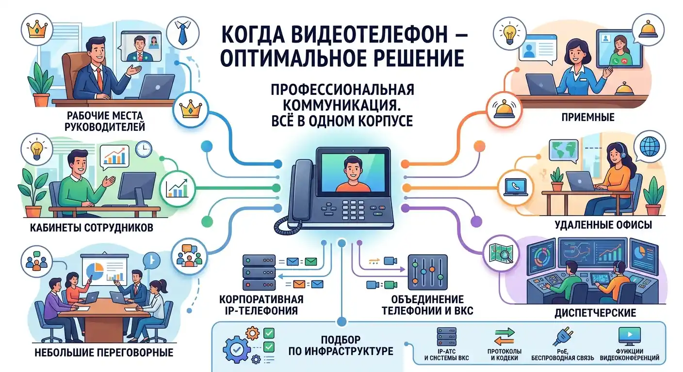 когда видеотелефон является оптимальным решением
