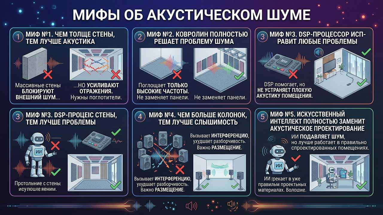 мифы об акустическом шуме