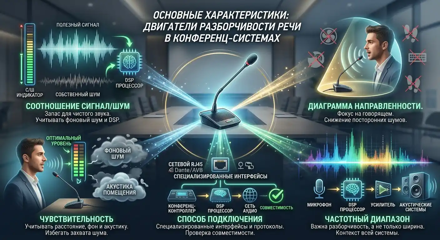 основные характеристики настольных микрофонов