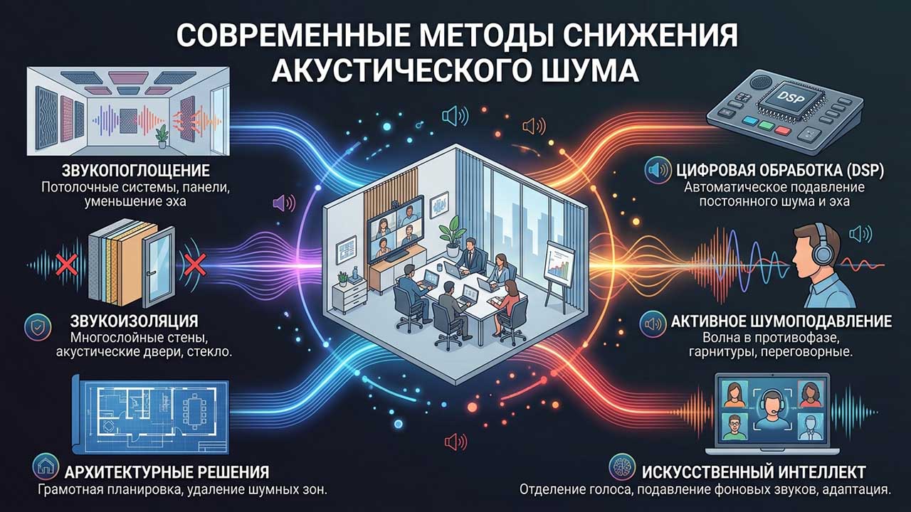 современные методы снижения акустического шума