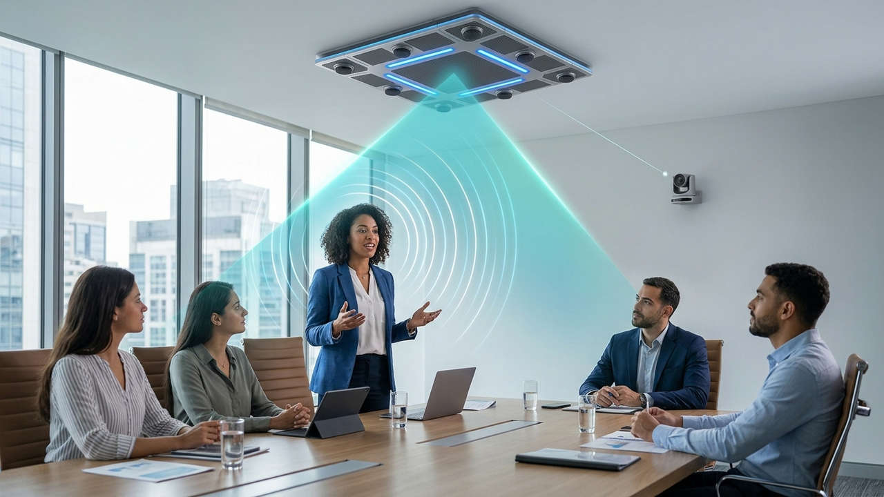 технология beamforming как микрофон автоматически определяет говорящего