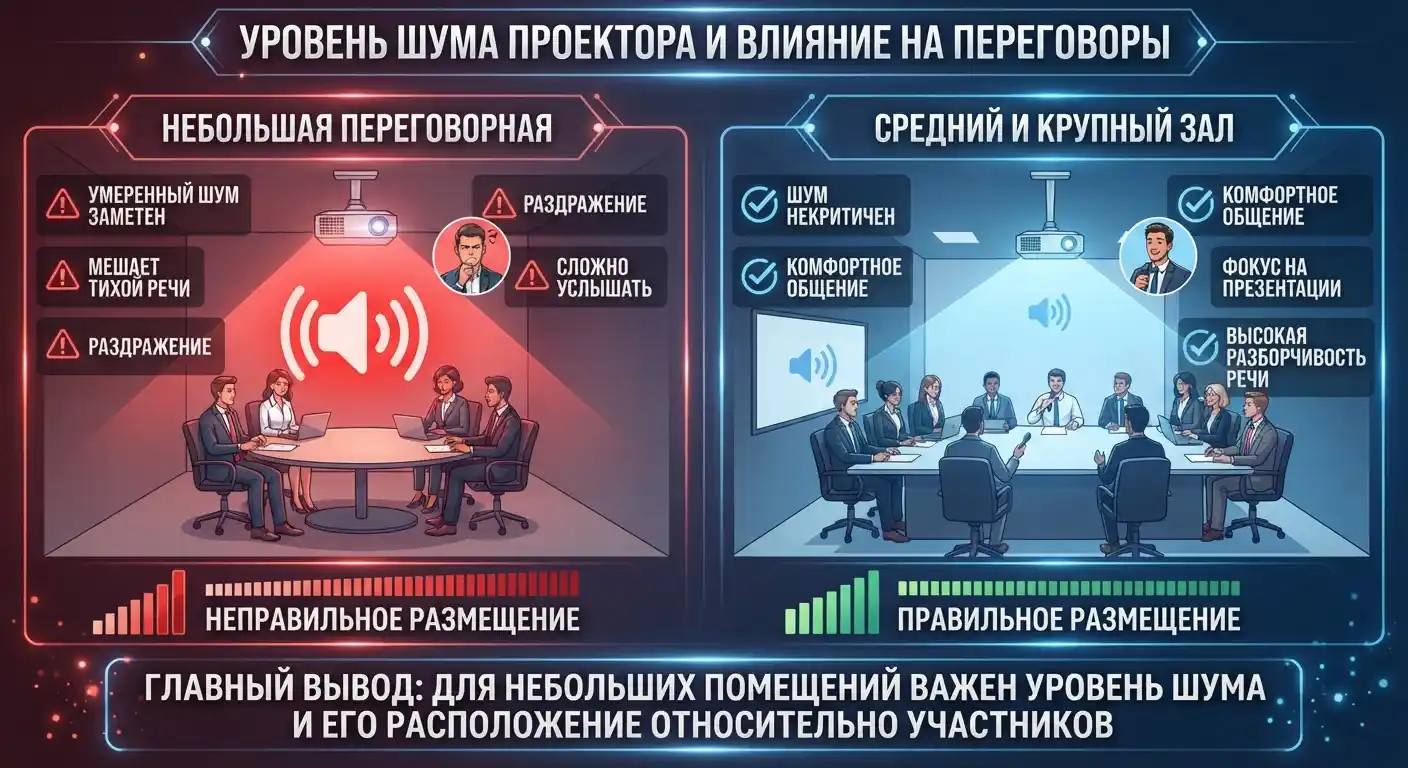 уровень шума проектора